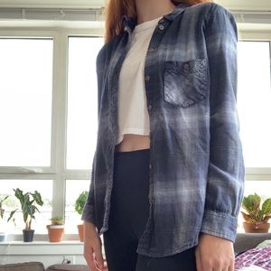 Urban outfitters small blue flannel